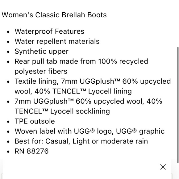 UGG Black Winter & Rain Boots - Picture 12 of 14